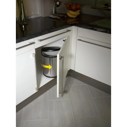 Hailo Mülleimer Compact Box 15 L Edelstahl – Bild 3