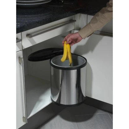 Hailo Mülleimer Compact Box 15 L Edelstahl – Bild 4