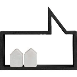 Wandregal Cloud Schwarz