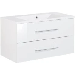 Fackelmann Waschplatz B.clever 90 Cm Weiß