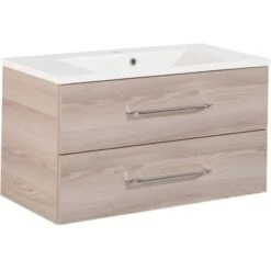 Fackelmann Waschplatz B.clever 90 Cm Alaska Esche