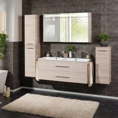 Fackelmann Doppel-Waschtisch B.clever 120 Cm Esche Mit Softclose-System – Bild 3