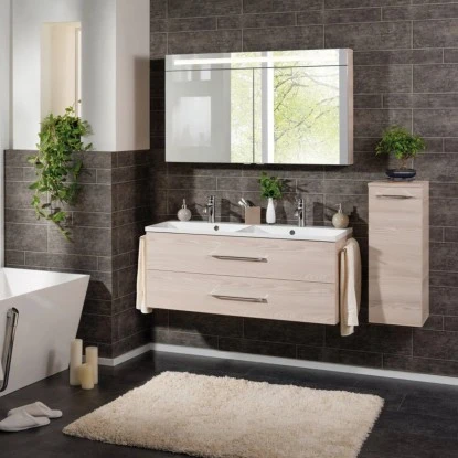 Fackelmann Doppel-Waschtisch B.clever 120 Cm Esche Mit Softclose-System – Bild 4