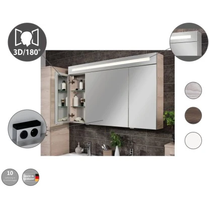 Fackelmann Spiegelschrank B.clever 90 Cm X 71 Cm X 16 Cm Weiß Matt