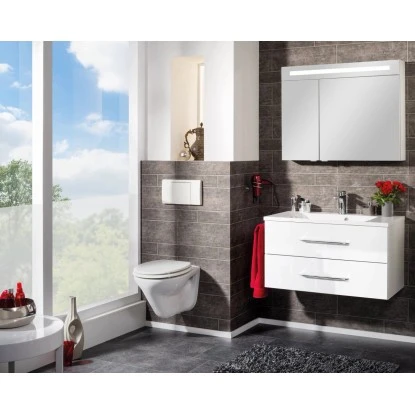 Fackelmann Spiegelschrank B.clever 90 Cm X 71 Cm X 16 Cm Weiß Matt – Bild 4