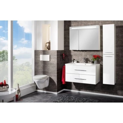 Fackelmann Spiegelschrank B.clever 90 Cm X 71 Cm X 16 Cm Weiß Matt – Bild 5