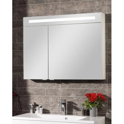 Fackelmann Spiegelschrank B.clever 90 Cm X 71 Cm X 16 Cm Weiß Matt – Bild 6