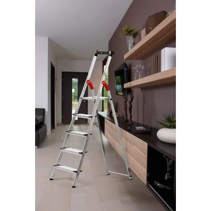 Hailo Alu-Sicherheitsleiter XXL Garden & Home 6-stufig EasyClix – Bild 3