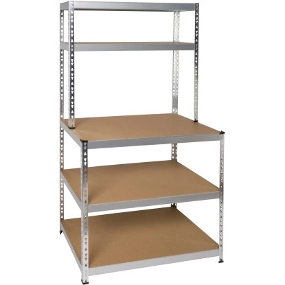 Metall-Stufenregal Verzinkt 180 Cm X 100 Cm X 60 Cm – Bild 2