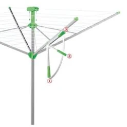 Juwel Wäschespinne Novaplus 600 Easy Silber-Grün