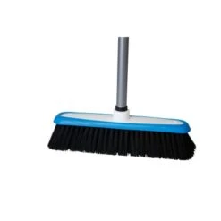 Zimmerbesen Mit Stiel 2-Komponenten Blau-Weiß