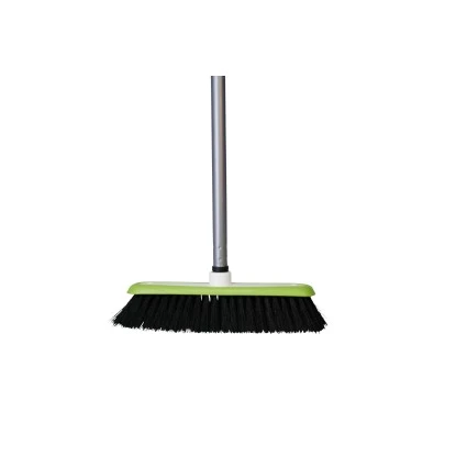 OBI Zimmerbesen Mit Stiel 2-Komponenten Grün-Weiß