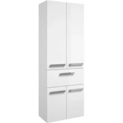 Pelipal Hochschrank 60 Cm Serie 4005 Polarweiß Hochglänzend Mit Wäschekippen