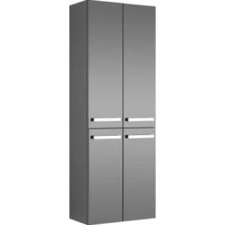 Pelipal Hochschrank 60 Cm Serie 4005 Steingrau Hochglänzend