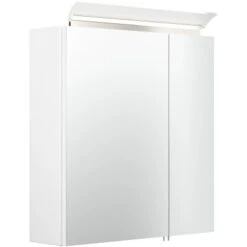 Posseik Spiegelschrank 60 Cm Weiß Hochglanz