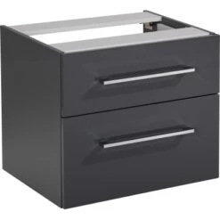 Fackelmann Unterbauschrank 60 Cm Hype 3.0 Anthrazit 2 Schubladen