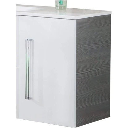 Fackelmann Waschbeckenunterschrank Rechts 35 Cm Lugano Pinie-Weiß