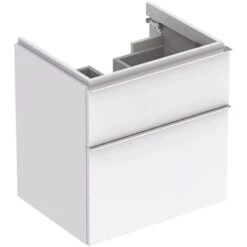 Geberit Waschbeckenunterschrank 59,5 Cm ICon Mit 2 Schubladen Weiß Matt