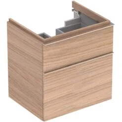 Geberit Waschbeckenunterschrank 59,5 Cm ICon Mit 2 Schubladen Eiche Natur
