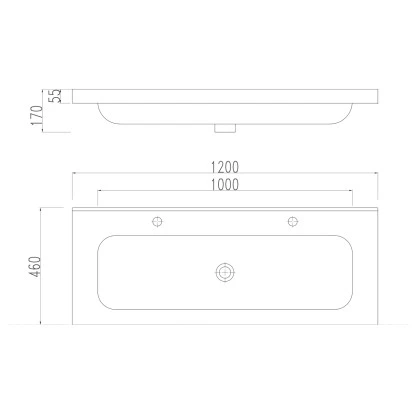 Posseik Doppel-Waschplatz 120 Cm Metis Weiß Hochglanz – Bild 7