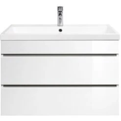 Posseik Waschplatz Amilia 80 Cm Weiß Hochglanz