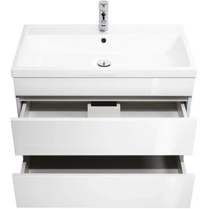 Posseik Waschplatz Amilia 80 Cm Weiß Hochglanz – Bild 4