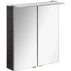 Fackelmann Spiegelschrank 60 Cm Dark Oak