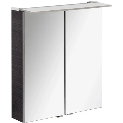 Fackelmann Spiegelschrank 60 Cm Dark Oak