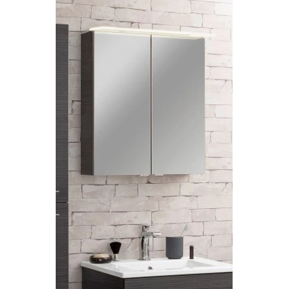 Fackelmann Spiegelschrank 60 Cm Dark Oak – Bild 3