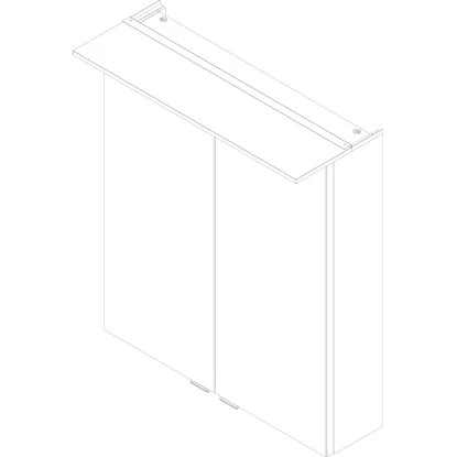 Fackelmann Spiegelschrank 60 Cm Dark Oak – Bild 6