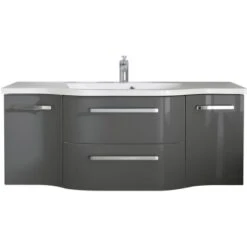 Pelipal Waschbeckenunterschrank 126 Cm Quantum 4 Anthrazit