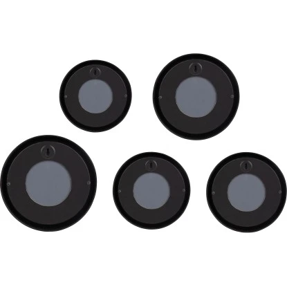 Mirrors & More Dekospiegel 5er-Set Lia Schwarz Ø 25, 23, 18 Und 2x 15 Cm – Bild 9