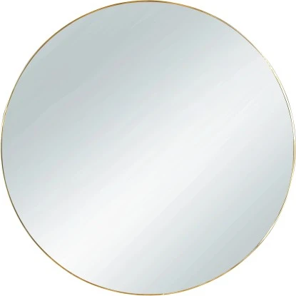 Mirrors & More Dekospiegel Esra Metall Goldfarbig Ø 50 Cm