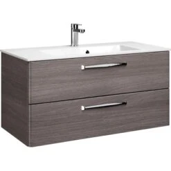 Pelipal Waschtischunterschrank 105 Cm Trentino Graphit Struktur