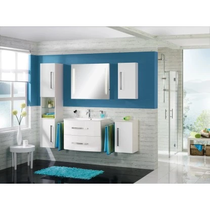 Fackelmann Hochschrank Links 35,5 Cm Lugano Weiß – Bild 2