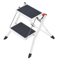 Hailo Klapptritt Mini Weiß-Anthrazit