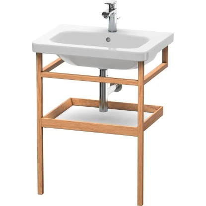 Duravit Handtuchhalter Mit Ablage 59 Cm DuraStyle Weiß Matt-Eiche Massiv – Bild 2