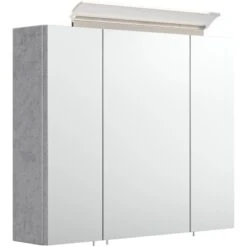 Posseik Spiegelschrank 75 Cm Beton-Optik