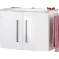 Fackelmann Waschbeckenunterschrank 79,5 Cm Lugano Weiß