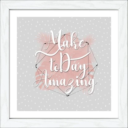 Bild Mit Rahmen Handlettering I 35 Cm X 35 Cm