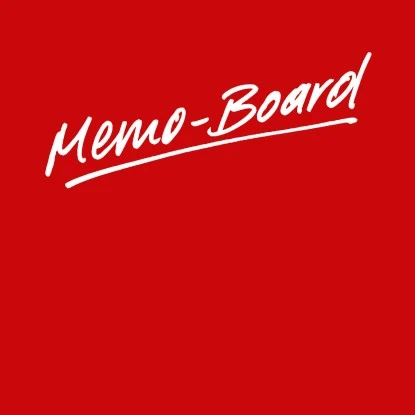 Memoboard Pinnwand Red 50 Cm X 50 Cm