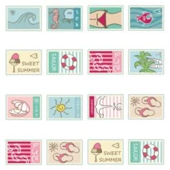 Eurographics Koffersticker Send Me A Postcard