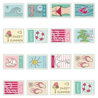 Eurographics Koffersticker Send Me A Postcard