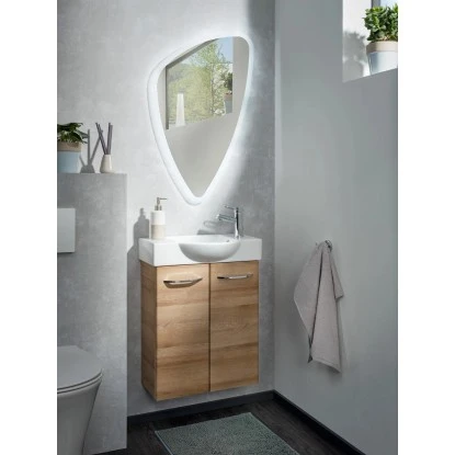 Fackelmann Mini-Waschbeckenunterschrank 52 Cm Milano Ast-Eiche – Bild 3