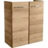 Fackelmann Mini-Waschbeckenunterschrank 52 Cm Milano Ast-Eiche