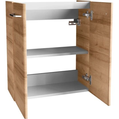 Fackelmann Mini-Waschbeckenunterschrank 52 Cm Milano Ast-Eiche – Bild 2