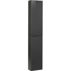 Fackelmann Hochschrank Slim Luna 30 Cm Anthrazit Hochglanz