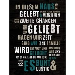 Leinwandbild Geliebt II 77 Cm X 57 Cm