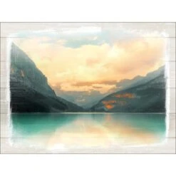 Leinwandbild Lake In Nature 77 Cm X 57 Cm