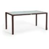 Esstisch Mit Glasplatte Mokka 160 X 90 Cm